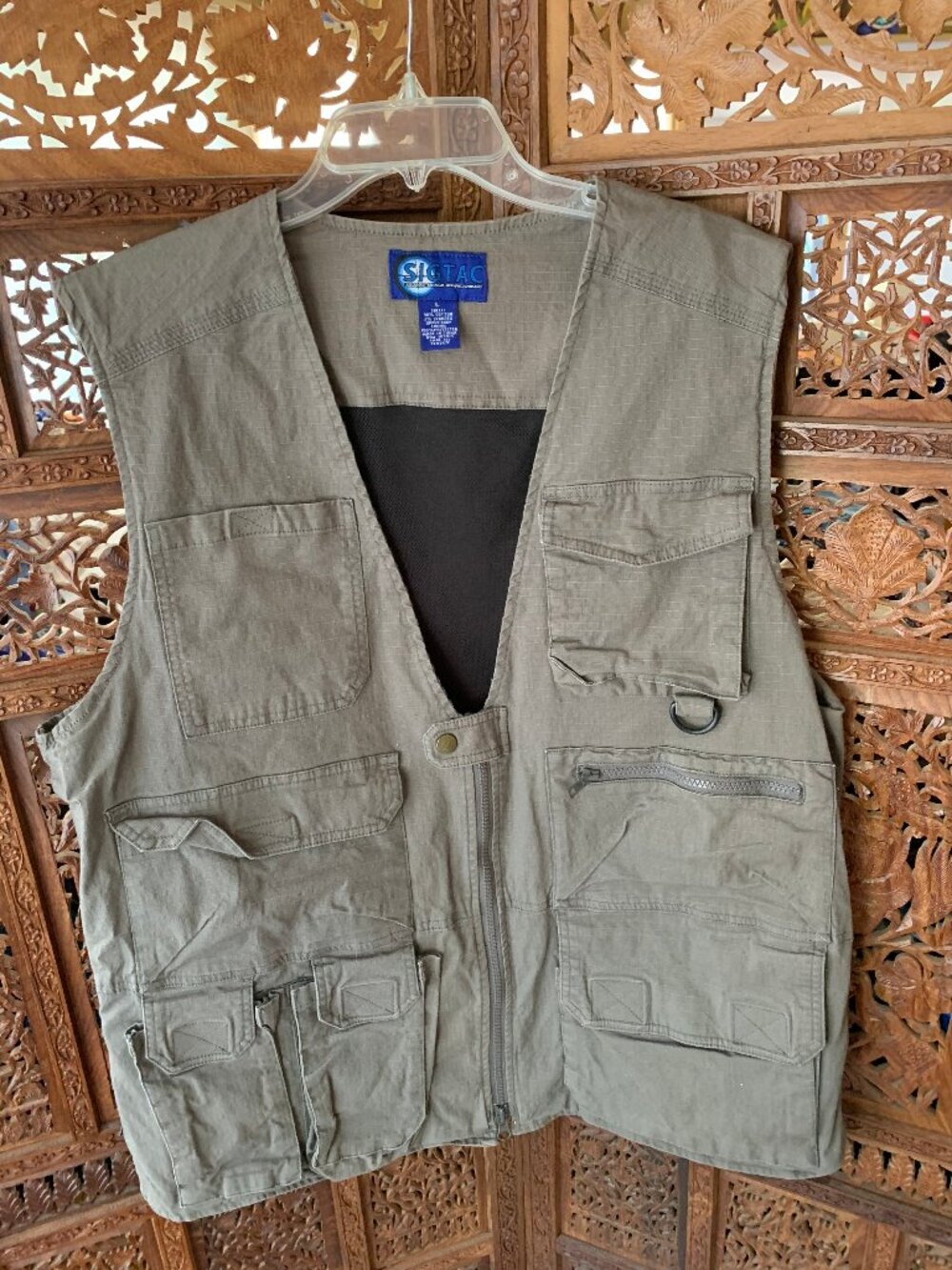 Sig Tac Heavy Duty Safari Vest OD Green